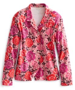 Alternative view of Long-Sleeved Button-Down Pajama Top