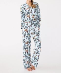Alternative view of Disney Long-Sleeved Button-Down Pajama Top