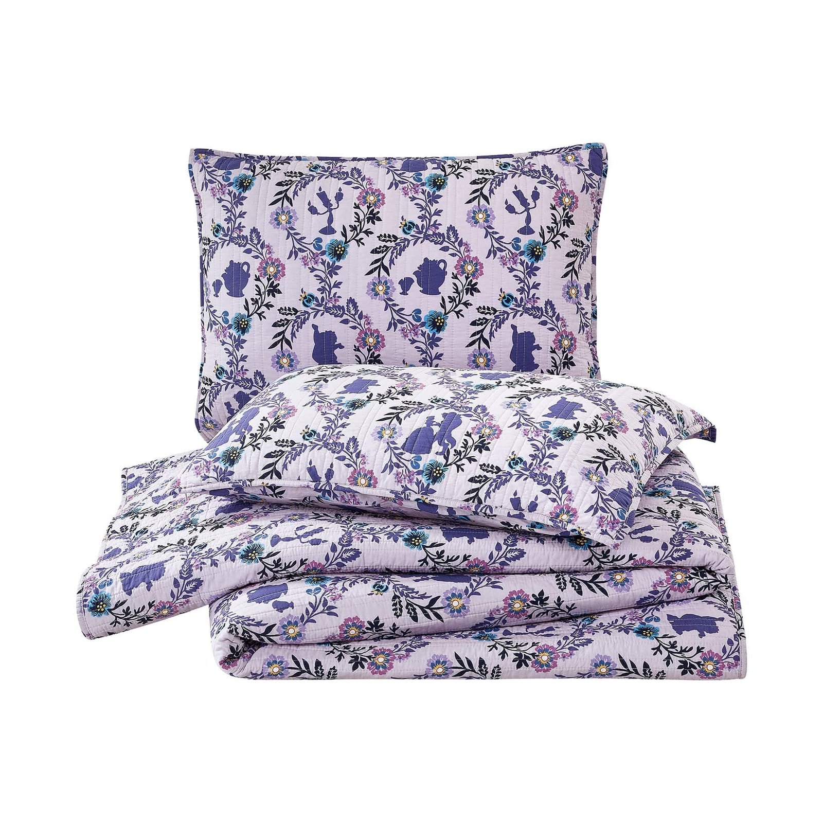 Belle Floral Cameos Quilt Set, King - Image 3