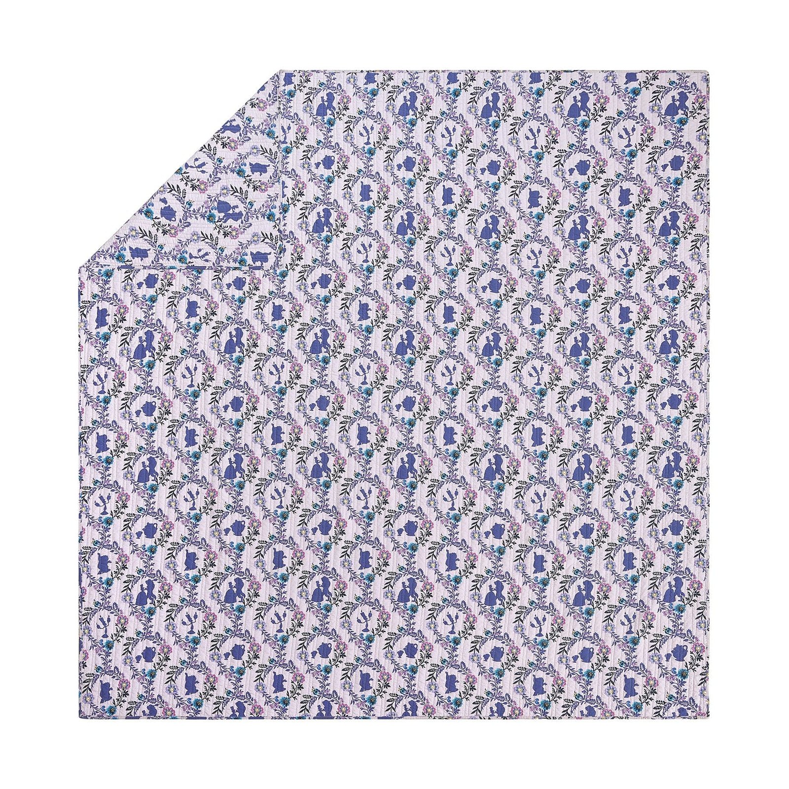 Belle Floral Cameos Quilt Set, King