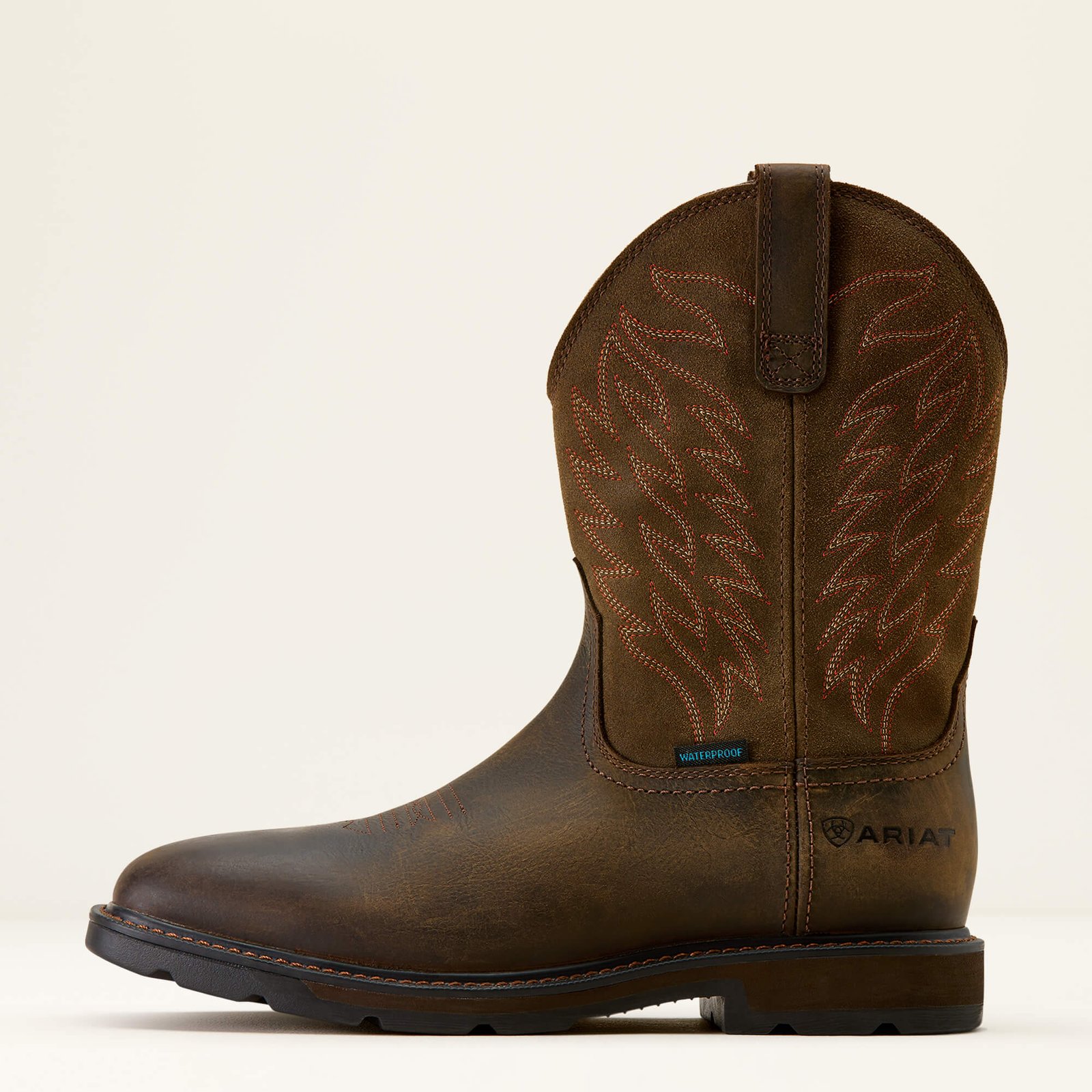 Groundbreaker Wide Square Toe Waterproof Work Boot - Image 2