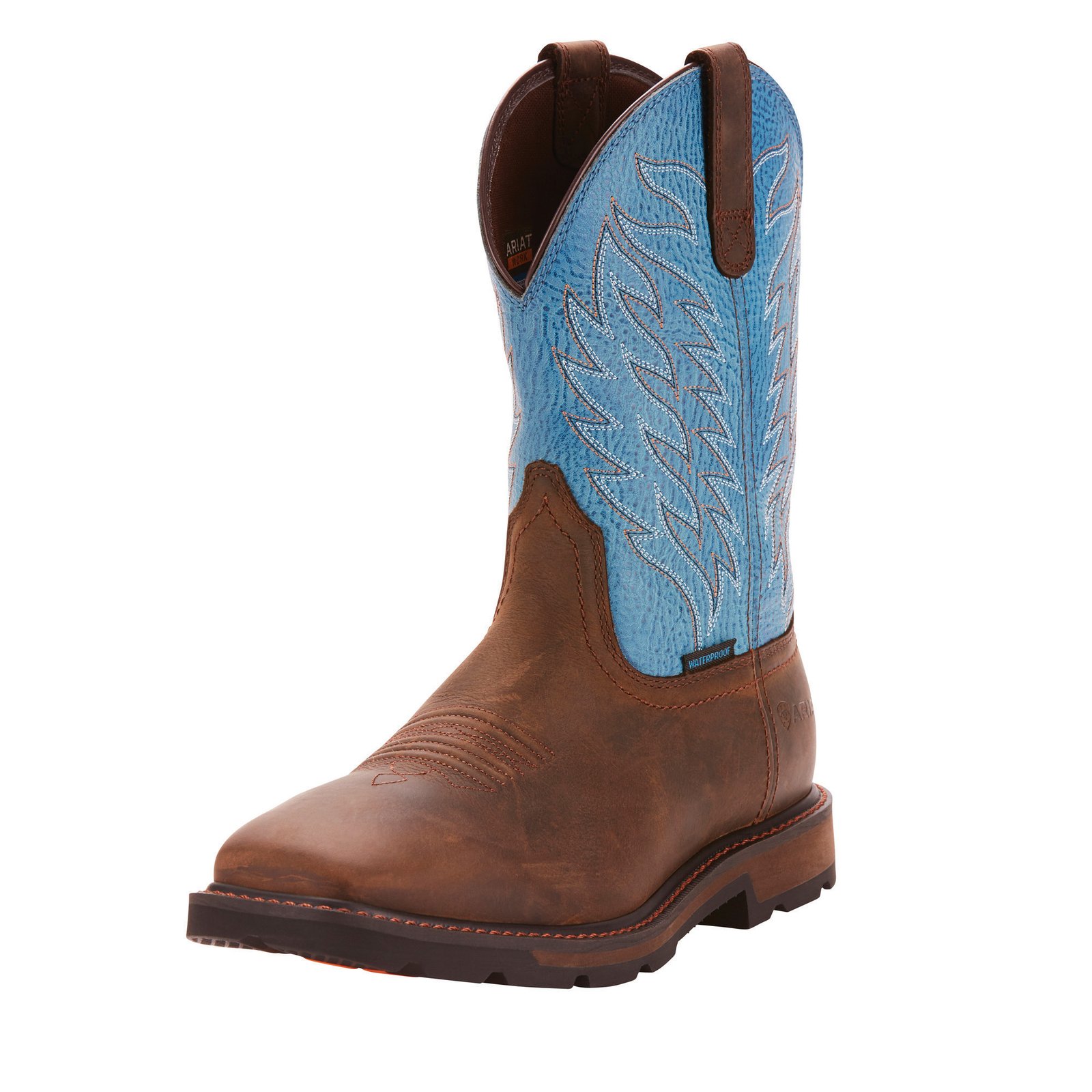 Groundbreaker Wide Square Toe Waterproof Work Boot - Image 8