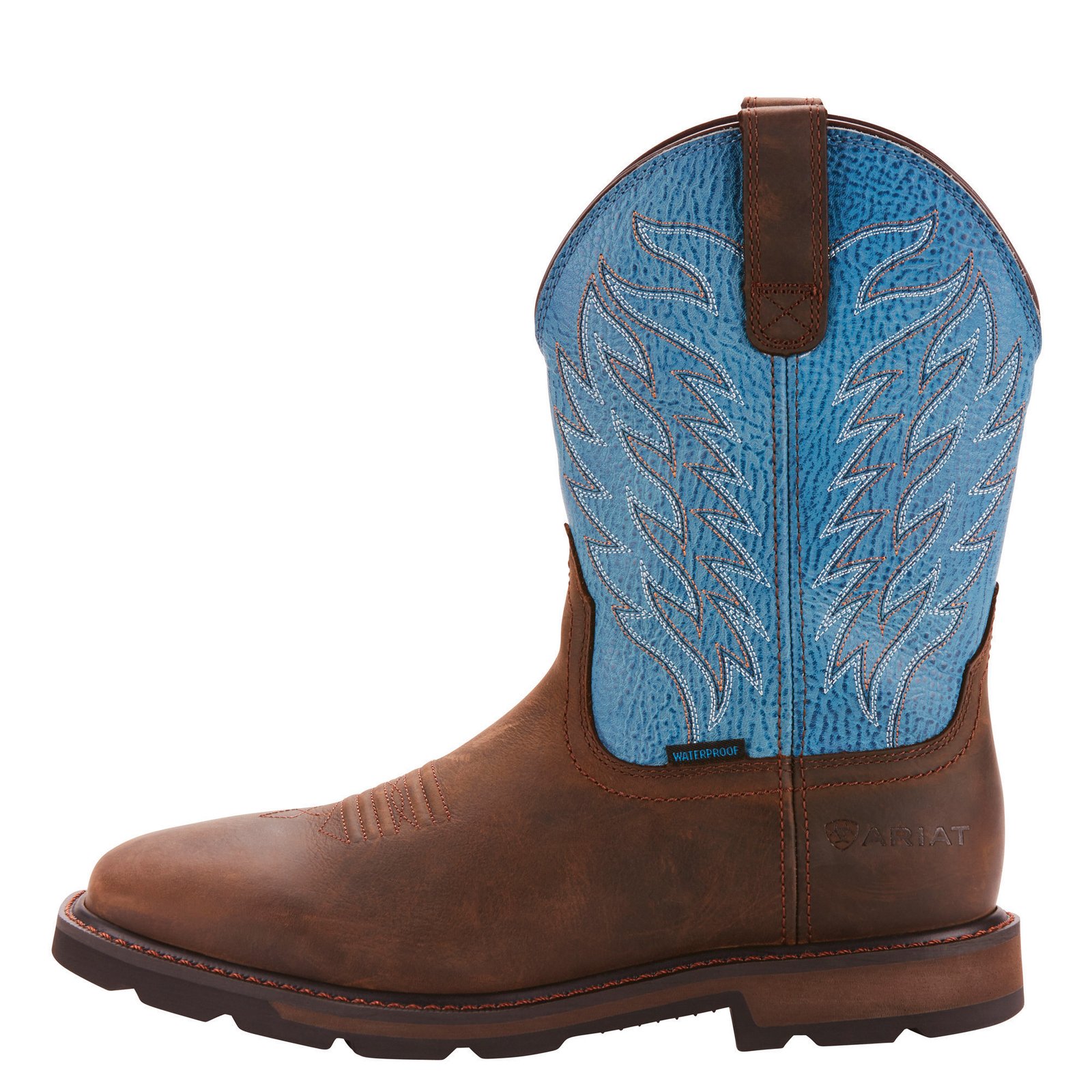 Groundbreaker Wide Square Toe Waterproof Work Boot - Image 9