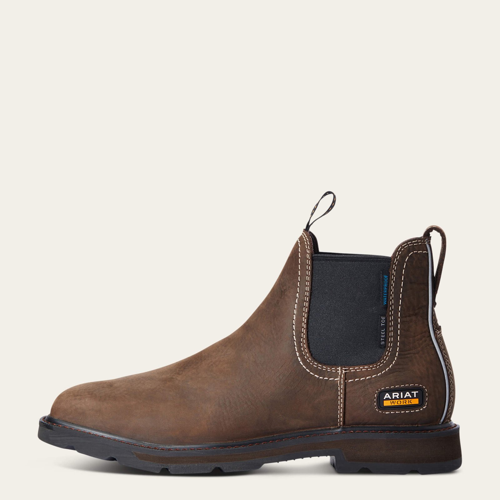 Groundbreaker Chelsea Wide Square Toe Waterproof Steel Toe Work Boot - Image 2