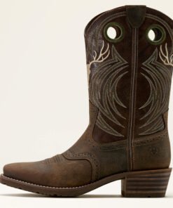Alternative view of Hybrid Roughstock Antler Cowboy Boot