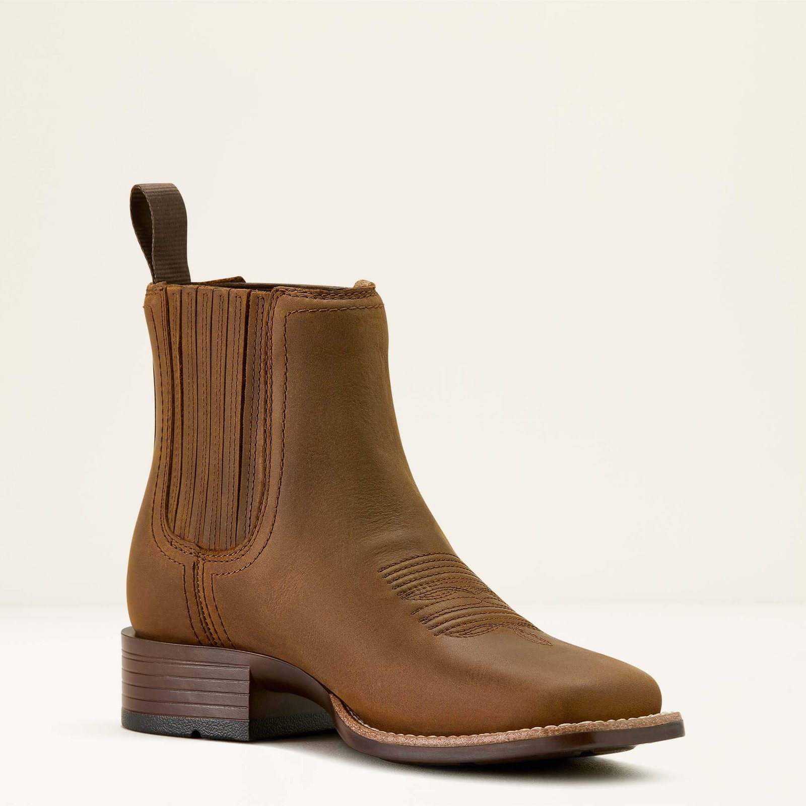 Booker Chelsea Wide Square Toe Western Boot - Image 6