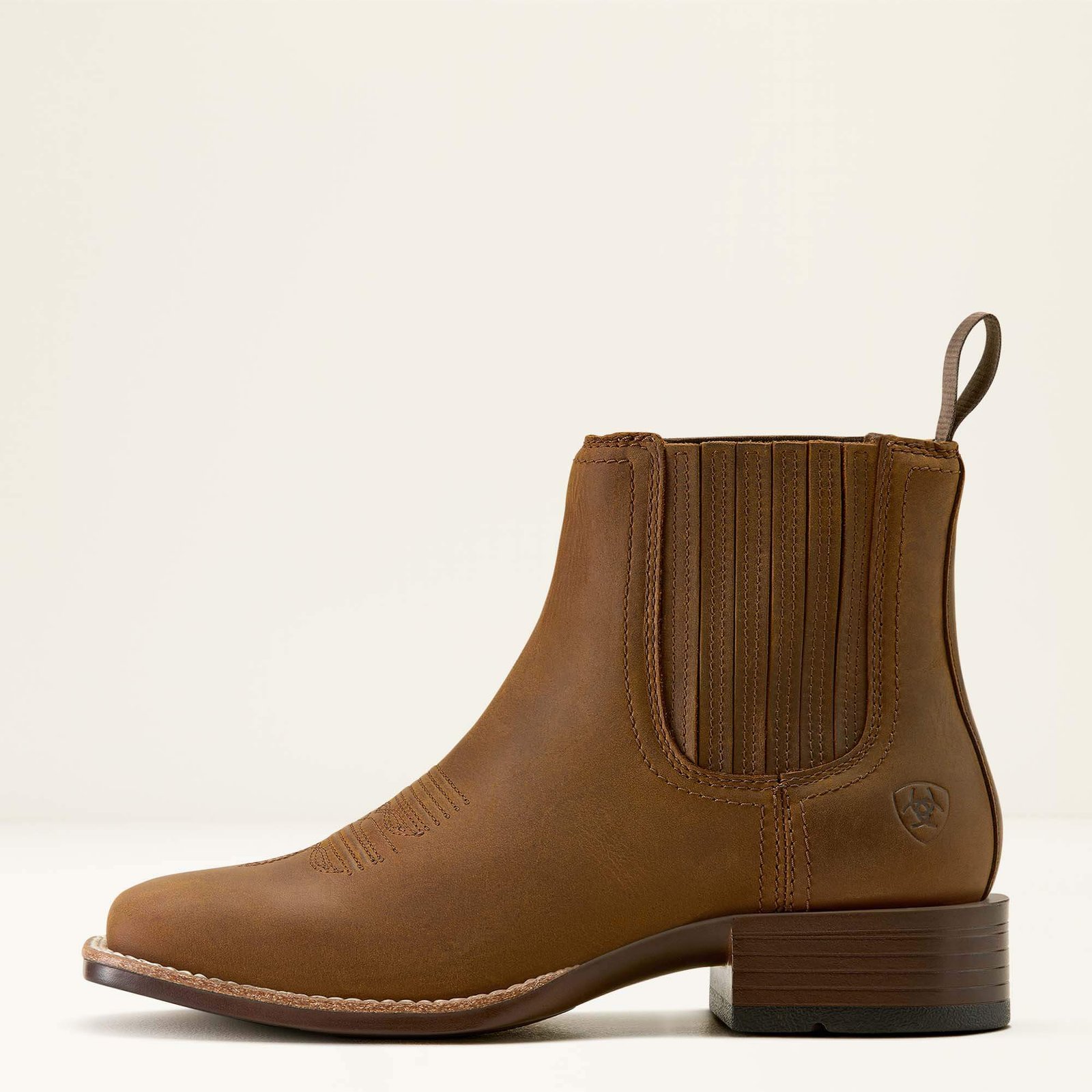Booker Chelsea Wide Square Toe Western Boot - Image 2