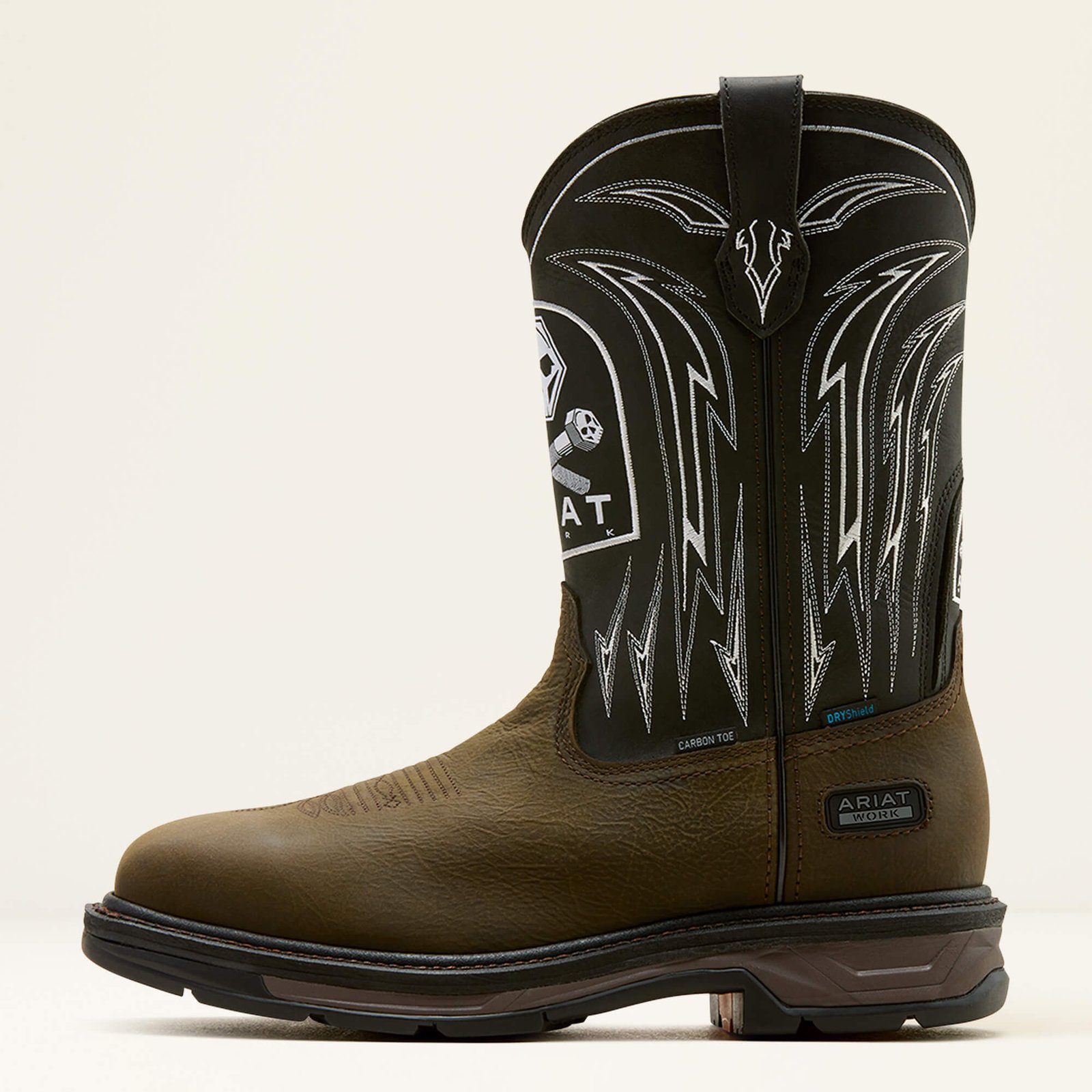 WorkHog XT Bolt Skull Waterproof Wide Square Toe Carbon Toe Work Boot - Image 2