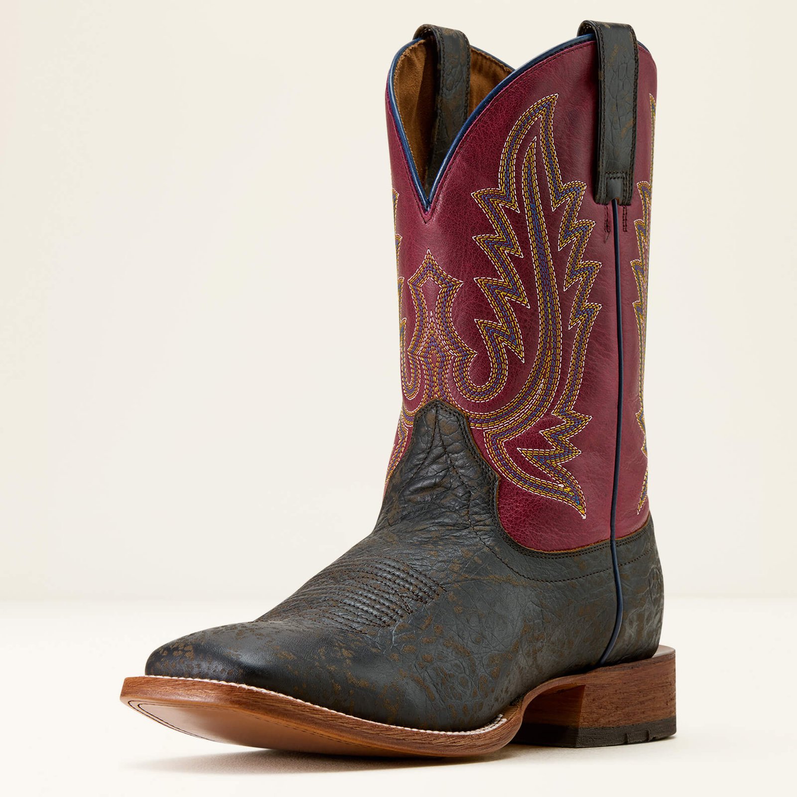 County Roads Wide Square Toe Cowboy Boot - Image 7