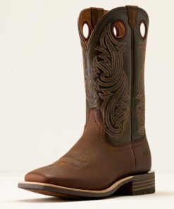 Highland Toughstock Wide Square Toe Cowboy Boot