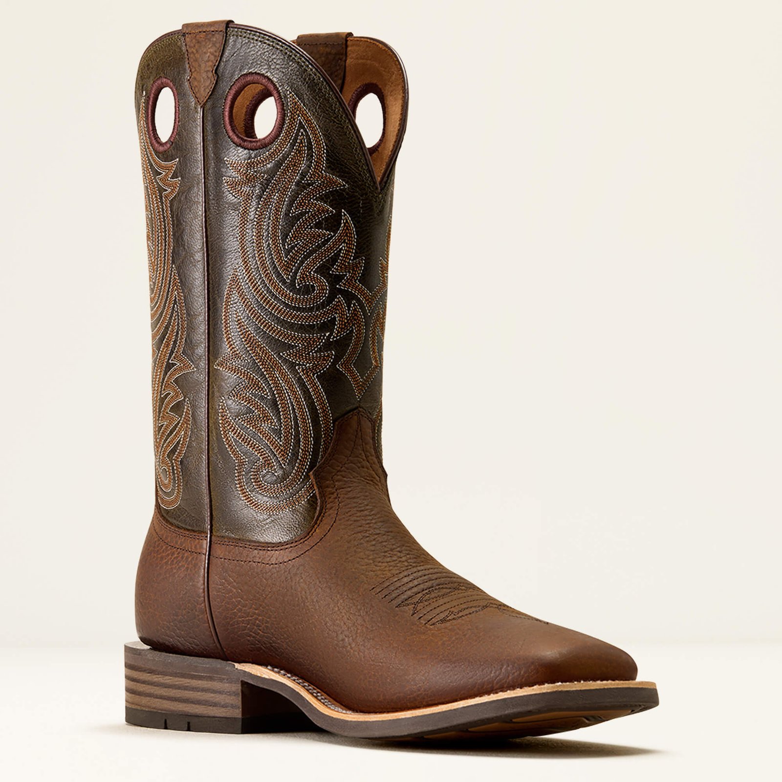 Highland Toughstock Wide Square Toe Cowboy Boot - Image 6
