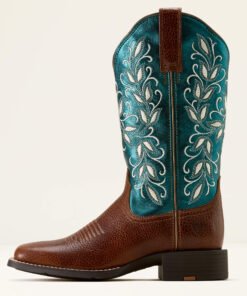 Alternative view of Round Up Holly Wide Square Toe Western Boot