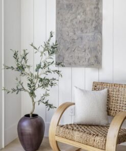 Alternative view of Artificial Potted Olive Tree Plant - 47.25"