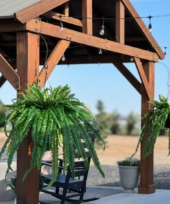 Alternative view of The Grand Dame Deluxe Artificial Estate Fake Fern - 52"
