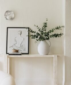 Alternative view of Fake Spiral Eucalyptus Branch - 31"