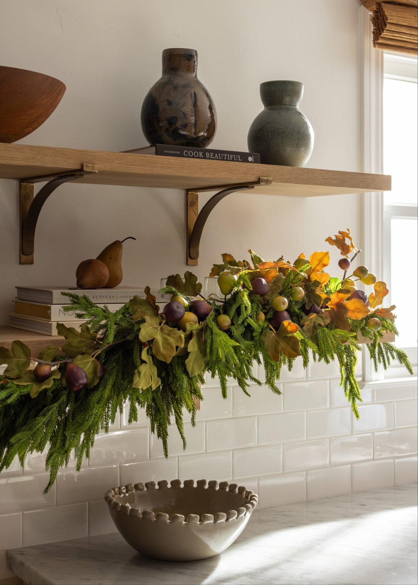 Premium Faux Fig Branch in Eggplant - 37" - Image 3