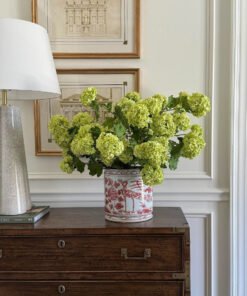 Alternative view of Faux Flowers Snowball Flower Stem in Green - 43.5"