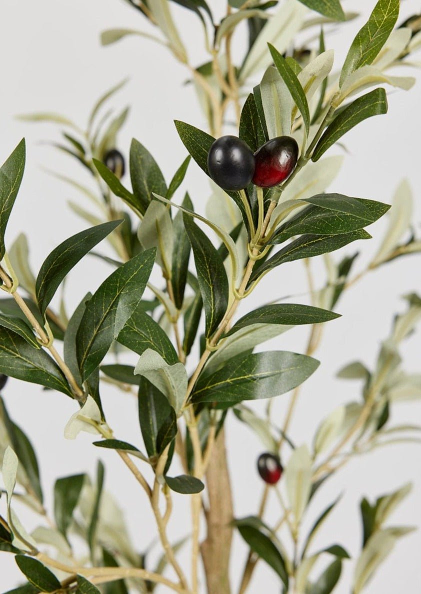 Artificial Potted Olive Tree Plant - 47.25" - Image 4