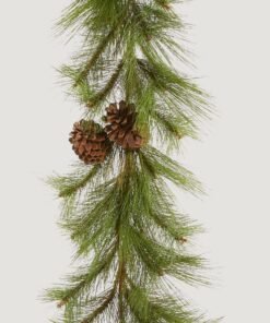 Alternative view of Fake Long Needle Pine and Cone Winter Garland - 72"