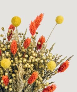 Alternative view of Bundle of 10 Dried Yellow Craspedia Billy Button Flowers - 22"