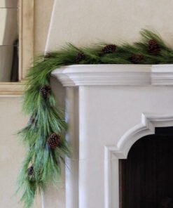 Deluxe Full Long Pine Needle and Pinecone Christmas Garland - 72"