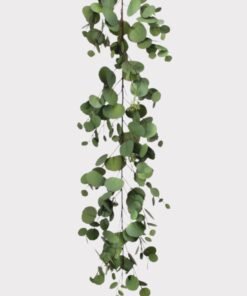 Natural Touch Fake Silver Dollar Eucalyptus Garland - 48"