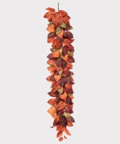 Alternative view of Artificial Salal Leaf Garland in Mixed Fall Hues - 48"
