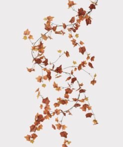 Fake Cottage Ivy Leaf Garland in Fall Hues - 66"