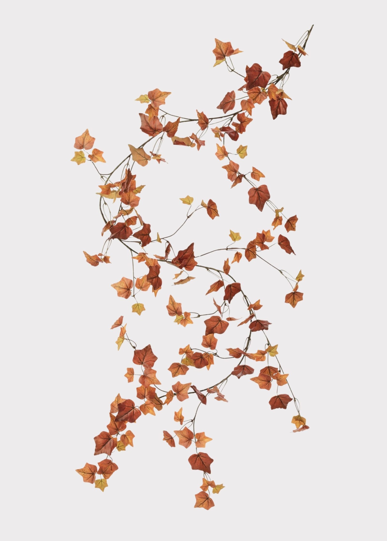 Fake Cottage Ivy Leaf Garland in Fall Hues - 66"