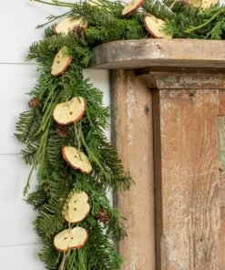 Alternative view of Artificial Holiday Fruit Red Apple Slice Garland - 60"