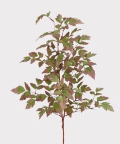 Purple and Green Fake Cimicifuga Leaf Branch - 30"