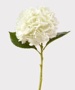 Cream White Hydrangea Real Touch Fake Flower - 18.5"