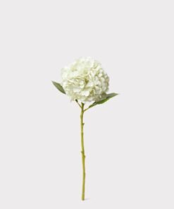 Alternative view of Cream White Hydrangea Real Touch Fake Flower - 18.5"