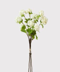 Alternative view of Fake Snowball Flower Bundle in White - 31"