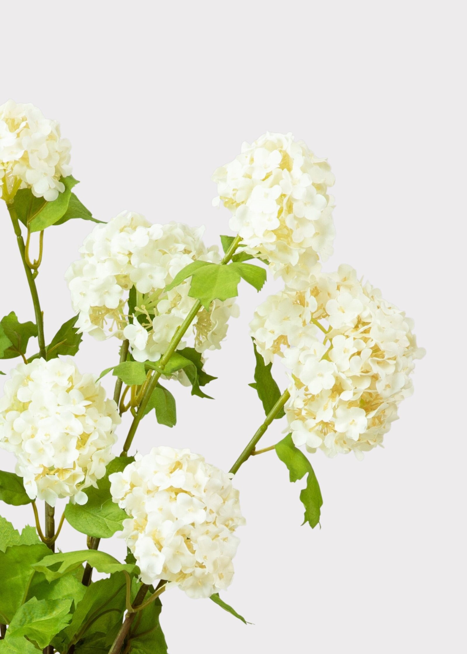 Fake Snowball Flower Bundle in White - 31" - Image 3