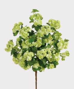 Fake Snowball Hydrangea Bush in Green - 20"