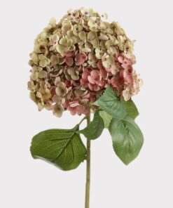 Mauve Green Artificial Hydrangea Flower - 34"