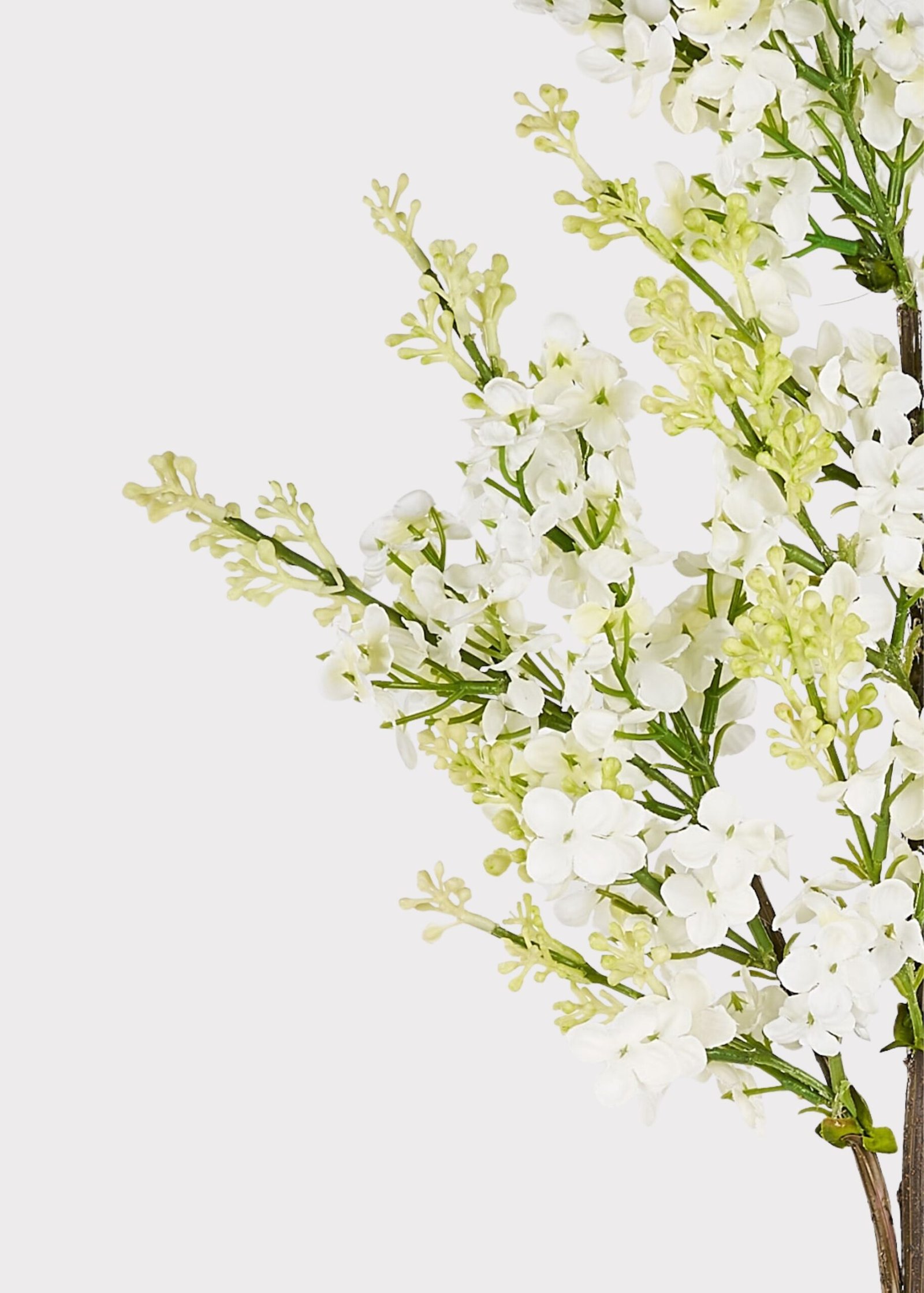 Cream Artificial Blooming Lilac Branch - 30" - Image 5