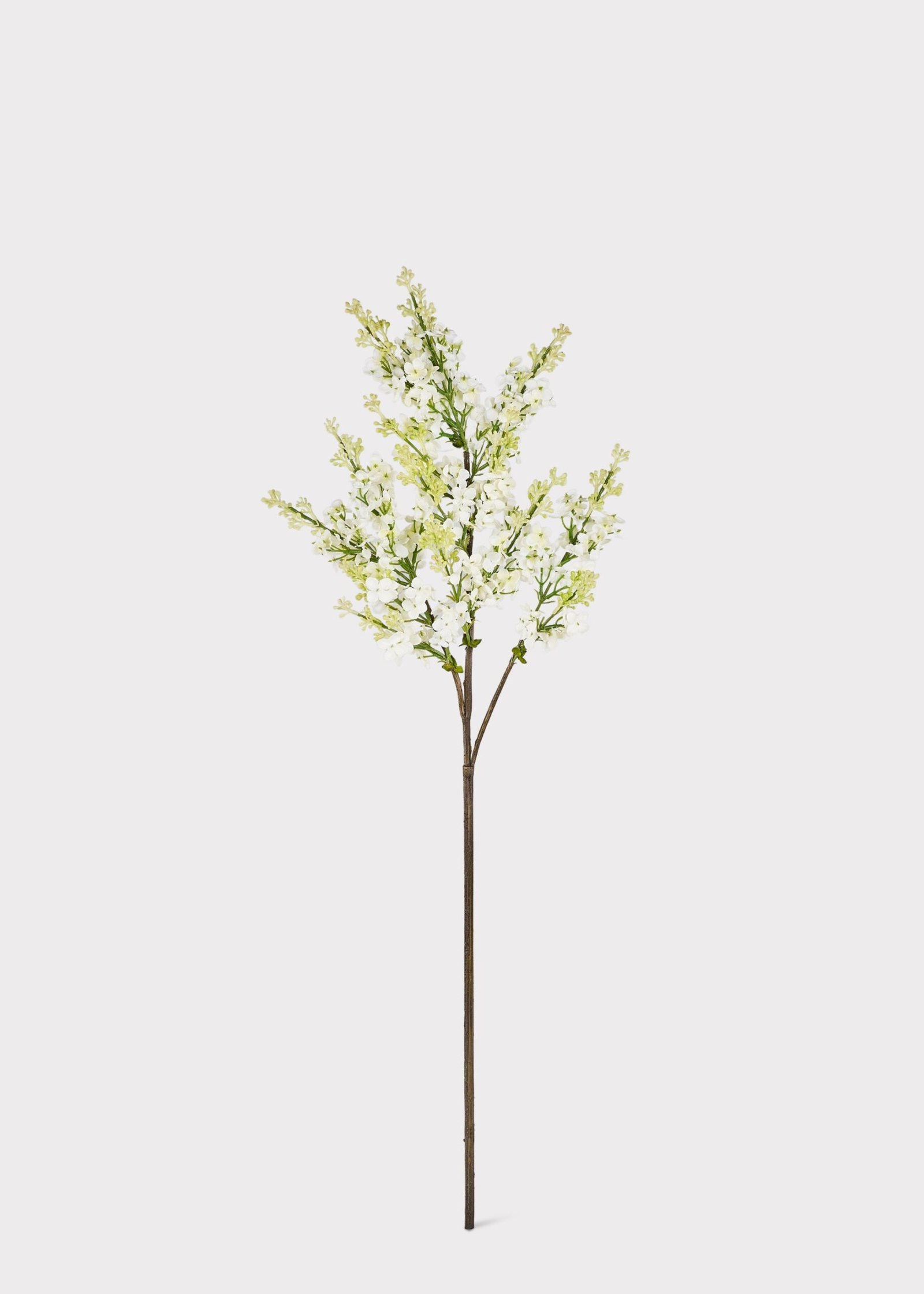 Cream Artificial Blooming Lilac Branch - 30" - Image 4