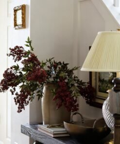 Alternative view of Burgundy Fake Hanging Nandina Berry Branch - 45"