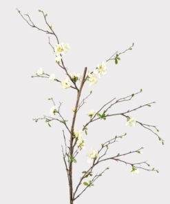 Premium Artificial Flowers - Cream Artificial Blossom Branch - 57"