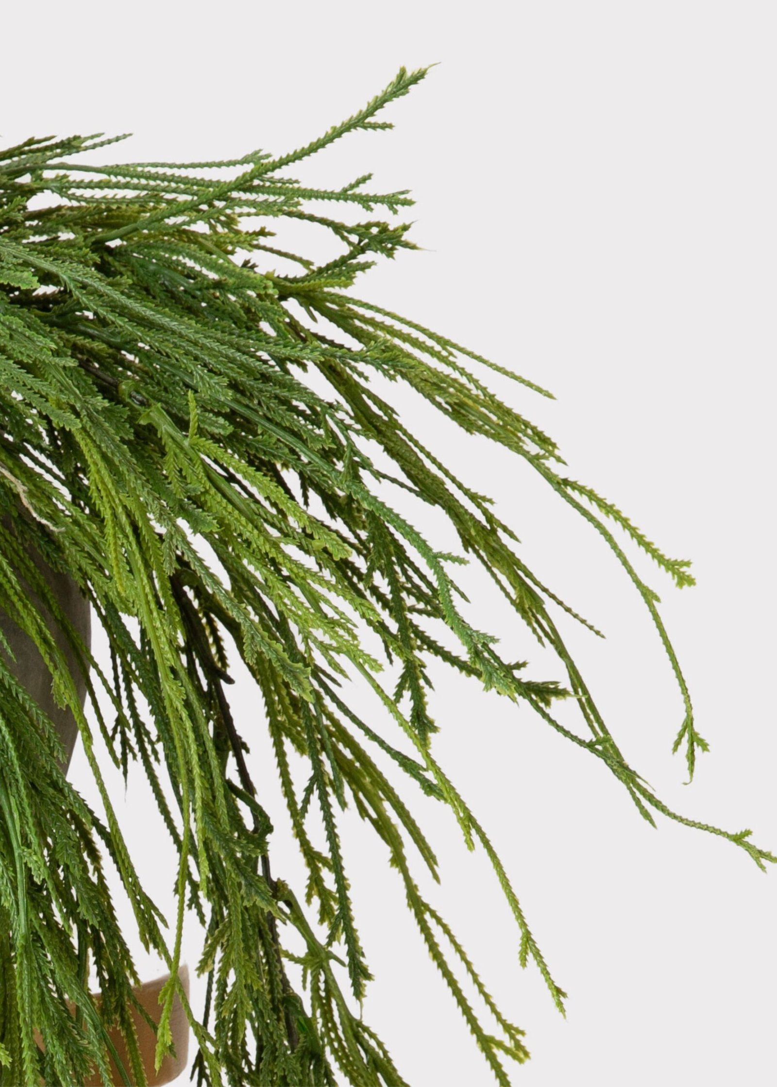 UV Treated Indoor/Outdoor Fake Hanging Moss Fern Plant - 38.5" - Image 3