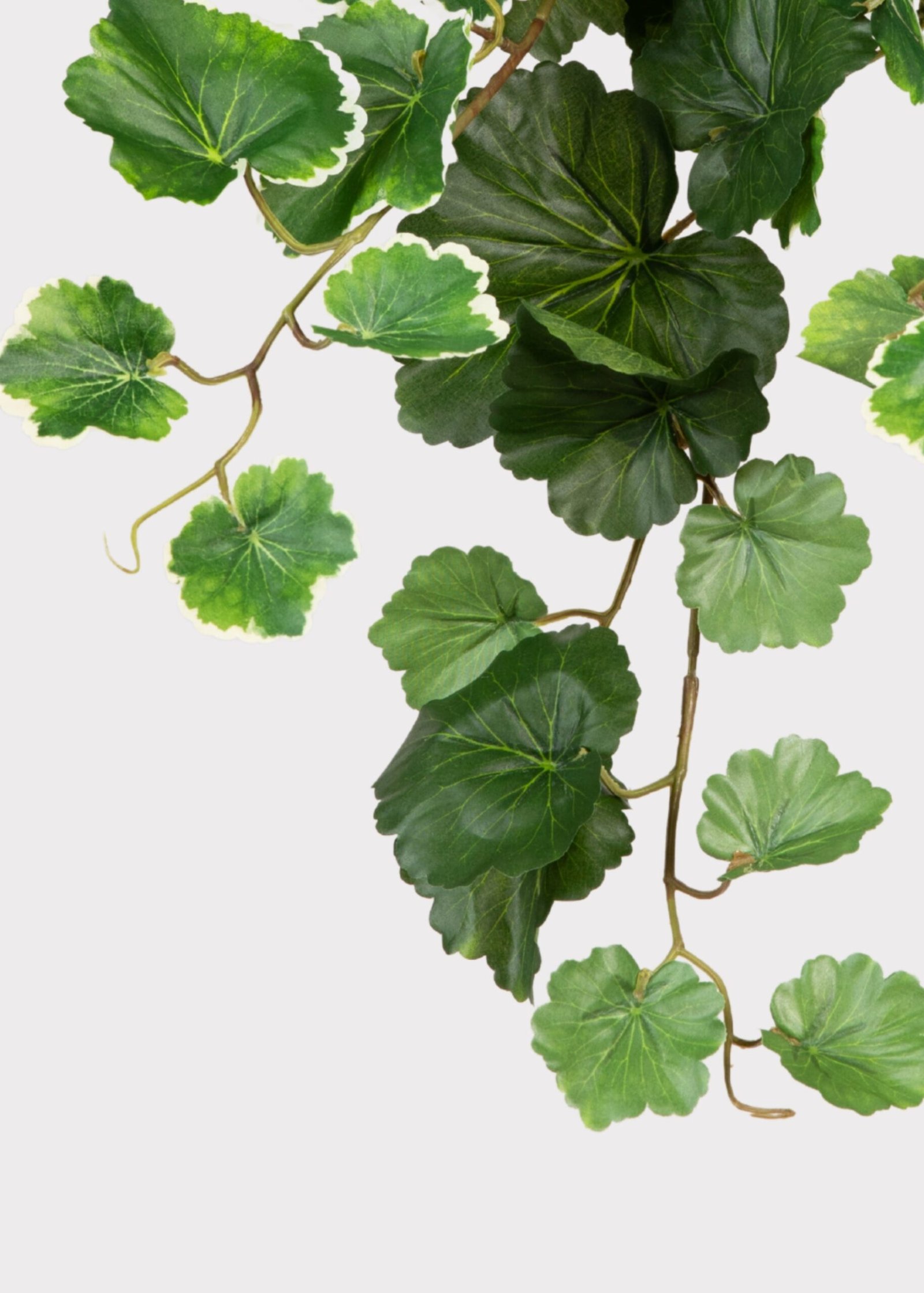UV Resistant Fake Outdoor Hanging Geranium Plant - 21" - Image 5
