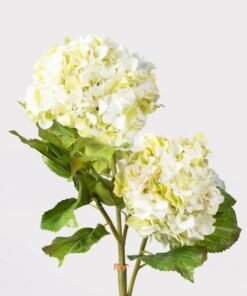Alternative view of Cream Green Artificial Hydrangea Branch - 36"