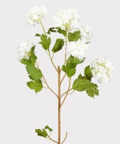 Alternative view of SAVE - Faux Snowball Hydrangea in Crisp White - 43.5"