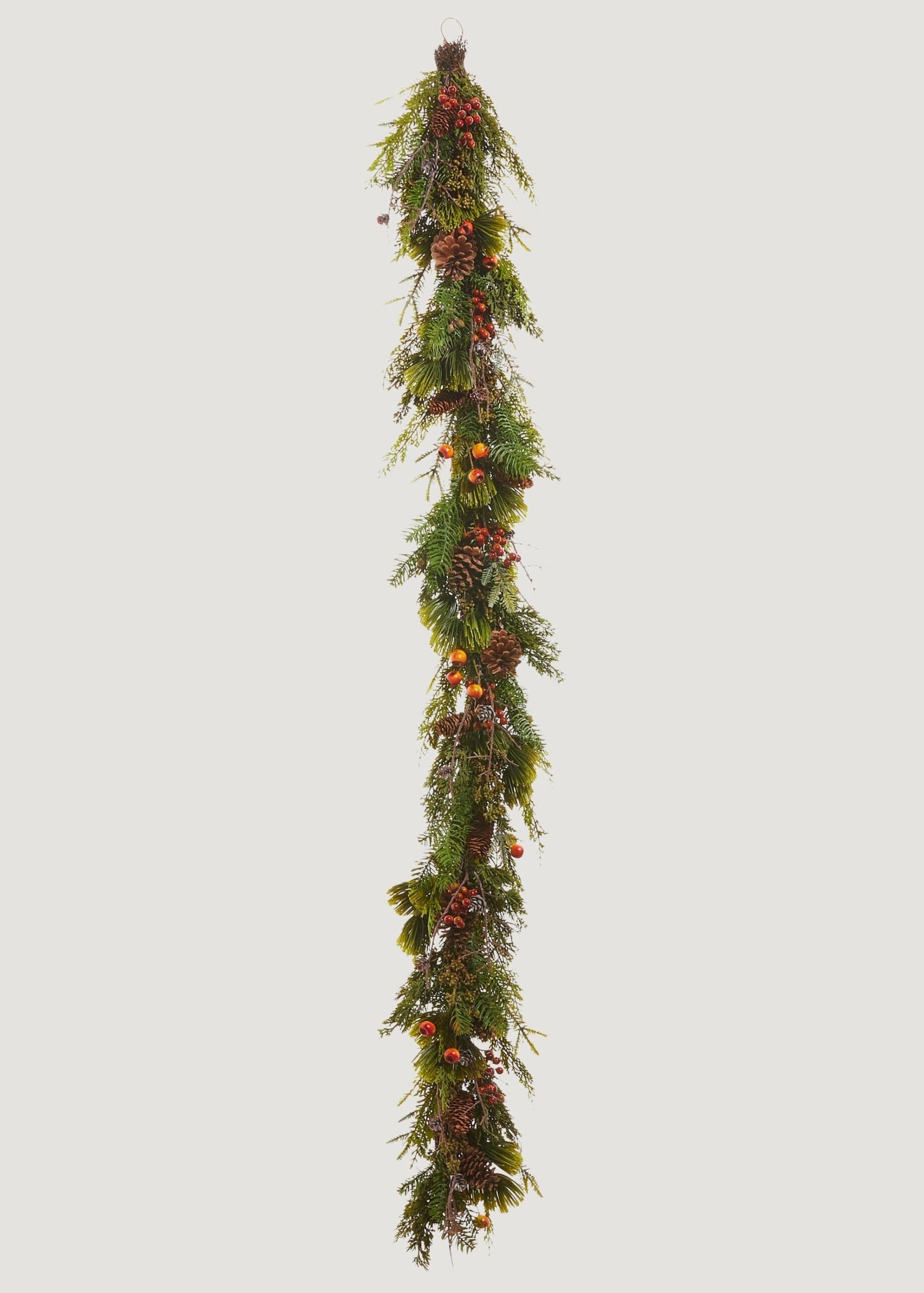 Festive Winter Pine and Pod Garland - 72" - Image 3