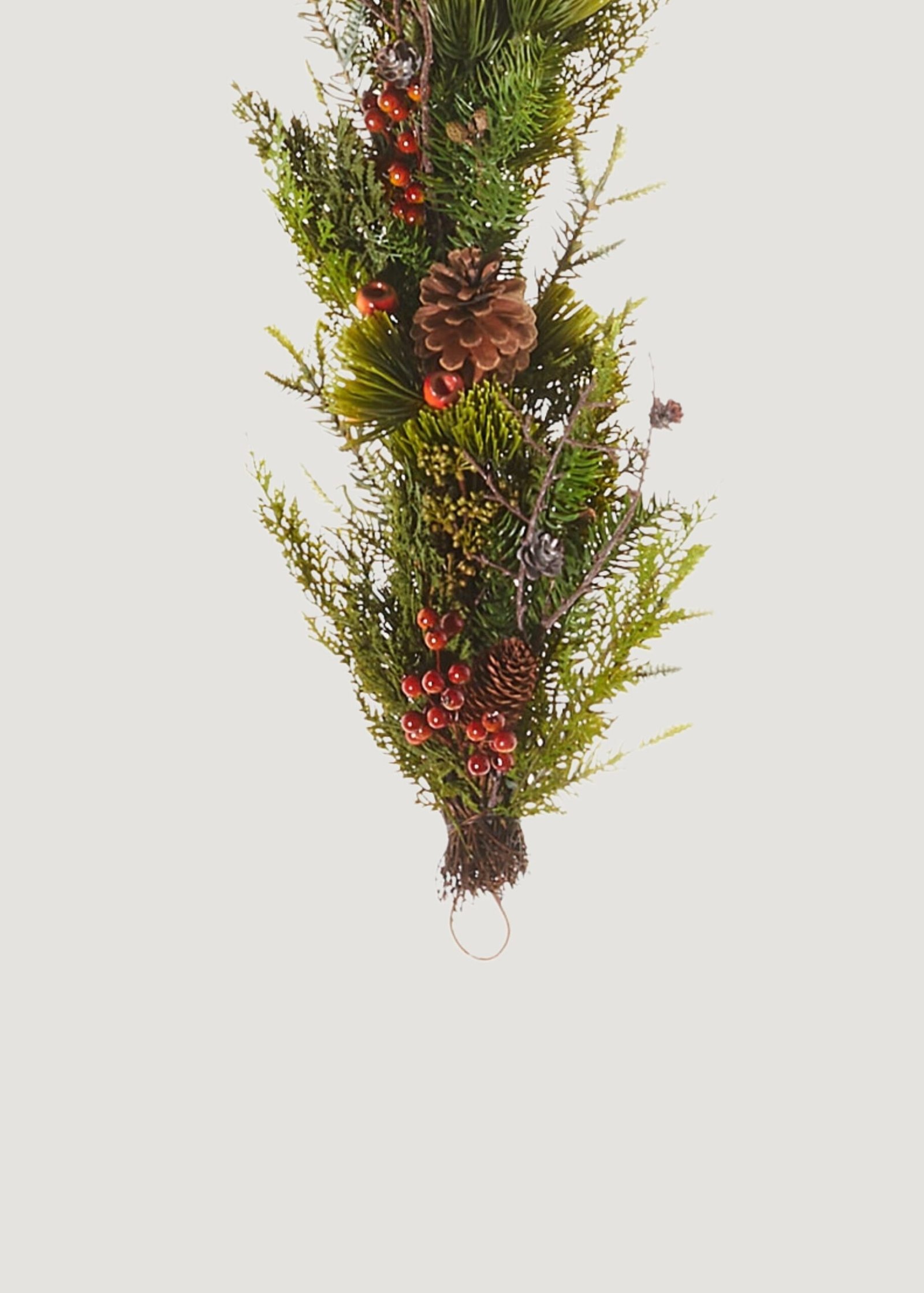 Festive Winter Pine and Pod Garland - 72" - Image 4