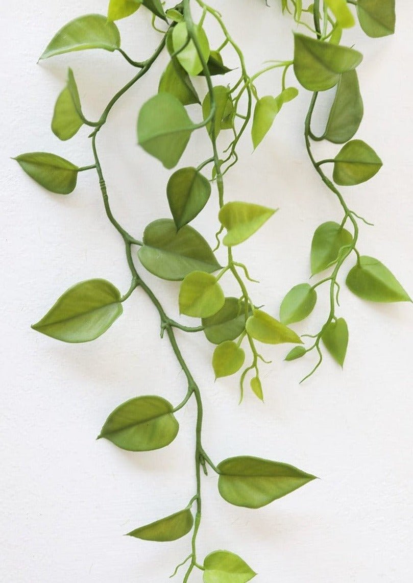 Artificial Plants Hanging Philodendron Bush - 32" - Image 4