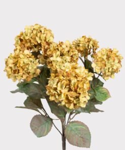 SAVE - Vintage Antique Green Fake Hydrangea Bush - 20"