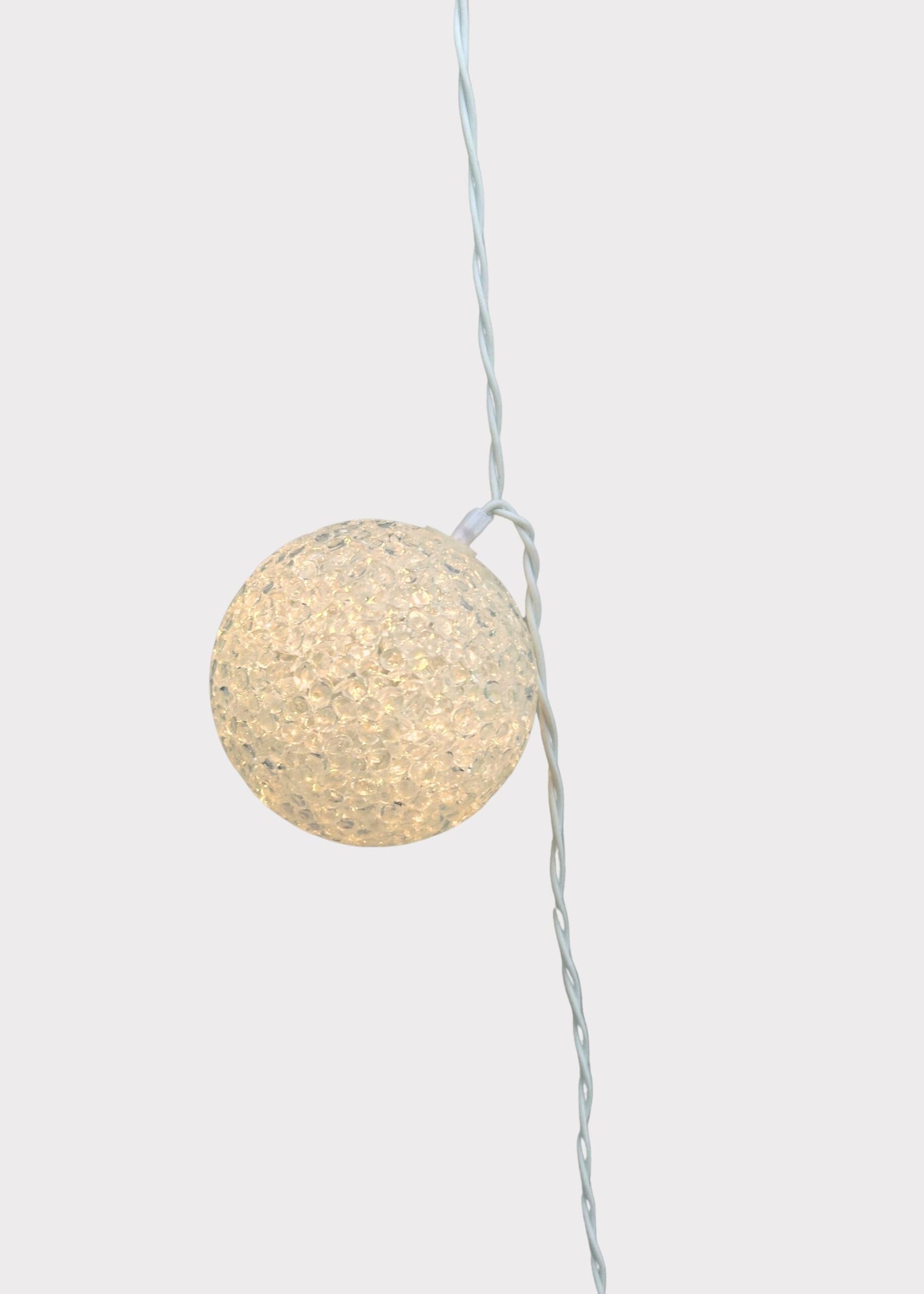 Pre-Lit Ball Ornament Garland with White Lights - 172" - Image 4